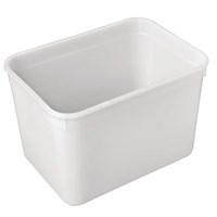 Container Ice Cream Plastic Wht 4L 22x16x15cm