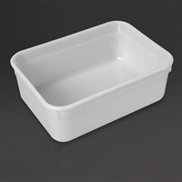 Container Ice Cream Plastic White 2L 22 x 16 x 7.5cm