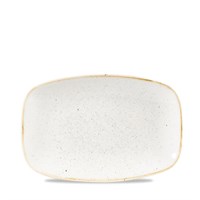 Stonecast Barley White Chefs Oblong Plate 9.35X6.2