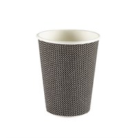 Paper Hot Cup Exclusive Ripple Black 12oz 34cl