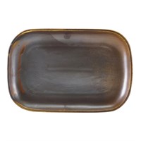 Plate Rectangular Terra Rustic Copper 29x19.5cm