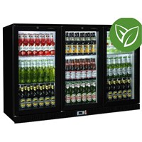 Bottle Cooler Sterling Sliding 3 Door Blk