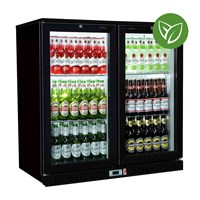 Bottle Cooler Sterling Sliding 2 Door Blk