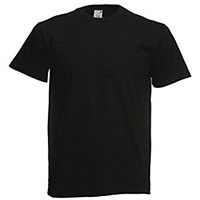 T-Shirt Short Sleeve Black Super Premium Small