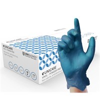 Gloves Vinyl Blue Unpowdered Large