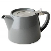 Teapot Grey With Metal Lid 51cl 18oz