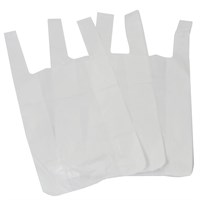 Bin Carrier Bag White 11 17 24 in