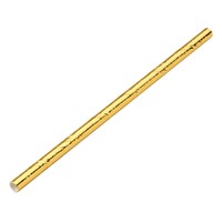 Straw Paper Cocktail Solid Gold 14cm 5mm