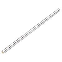 Straw Paper Cocktail Solid Silver14cm 5mm