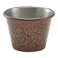 Ramekin Steel Hammered Copper 7cl 2.5oz