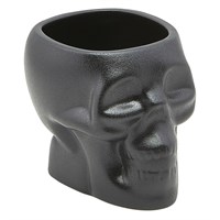 Cocktail Tiki Skull Mug Black Cast Iron Effect 40cl