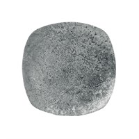 Plate Square Grey Concrete 25.4cm