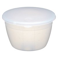 Pudding Basin Plastic and Lid 27.5cl