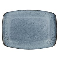 Plate Rectangular Glacier Blue 32cm