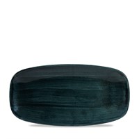 Plate Oblong Patina Rustic Teal 29.8x15.3cm