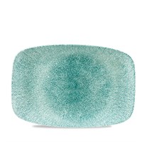 Plate Oblong Raku Jade Green 30x19.9cm