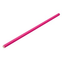 Straw Paper Solid Pink 20cm 6mm D