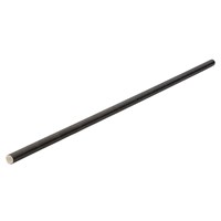 Straw Paper Solid Black 26cm 6mm D