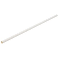 Paper Bottle White Straw 26cm 6mm D