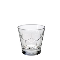 Honeycomb Hexagone Rocks Clear Glass 21cl
