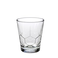 Honeycomb Hexagone Rocks Clear Glass 30cl