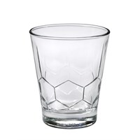 Honeycomb Hexagone Rocks Clear Glass 35cl