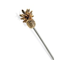 Pick Pineapple Gold Plated Steel 11cm