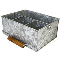 Table Caddy Gavanised 4 Comp 26x19x11cm