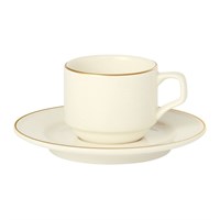 Saucer Round White Gold Rim 12cm for 437830