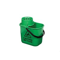 Mop Bucket and Wringer Green 15L