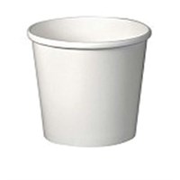 Container White Round Bio Paper 12oz