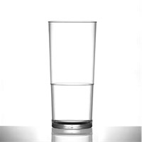 Elite Polycarb Stackable Pint Glass Clear CE