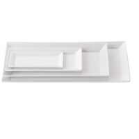 Plate Rectangular Serving White 17 x 8cm