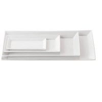 Plate Rectangular Serving White 17 x 8cm