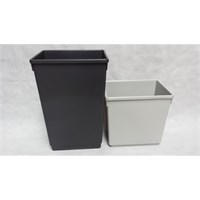 Bin Wastebasket D Grey 50L H565xW375xD280mm
