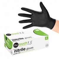 Gloves Nitrile Black Unpowdered Medium