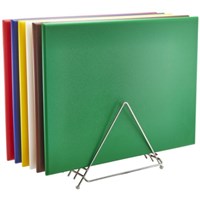 High Density Chopping Board And Rack Set 24 x 18 x 0.75