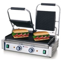 Contact Grill Double Ribbed Top Bottom
