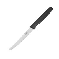 Knife Tomato Serrated Black Handle 11cm