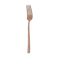 Cream Vintage Copper Dessert Fork 18/10