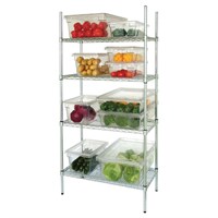 4 Tier Wire Shelving Kit 91.5 x 61cm