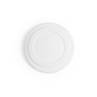 Lid Round White CPLA for 4oz Cup - 438779/438783