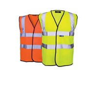 High Visibility Waistcoat Yellow Medium