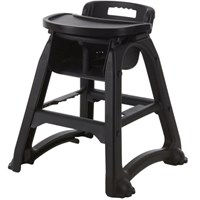 GenWare Black PP Stackable High Chair