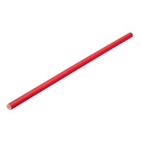 Straw Paper Solid Red 20cm 6mm D