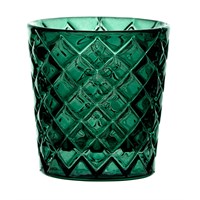 Nightlight Holder Criss Cross Green 6.4cm