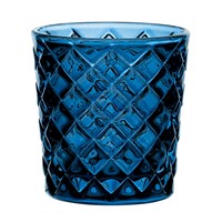 Nightlight Holder Criss Cross Blue 6.4cm