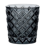 Nightlight Holder Criss Cross Grey 6.4cm