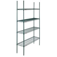 4 Tier Wire Shelving Kit 159x159x35.5cm