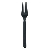 Black Compostable Fork (10x100)